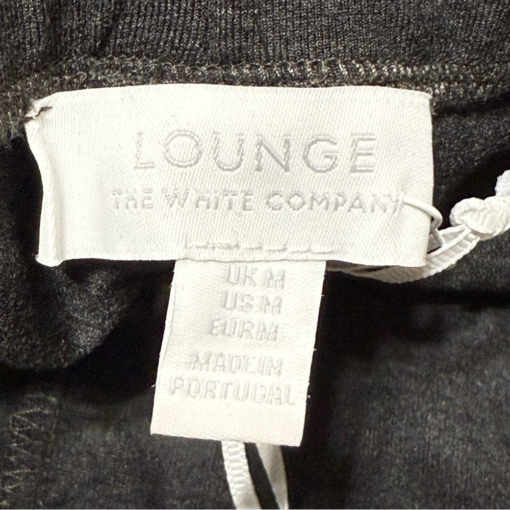 The White Company Side Stripe Lounge Leggings Size Medium Charcoal Black NWT - Picture 4 of 7